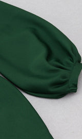 OFF THE SHOULDER MINI DRESS IN GREEN Dresses styleofcb