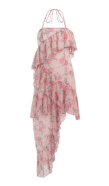 SLEEVELESS JACQUARD MINI DRESS IN PINK Dresses styleofcb
