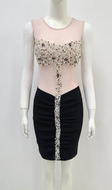 LACE CRYSTAL MIDI DRESS IN BLACK Dresses styleofcb