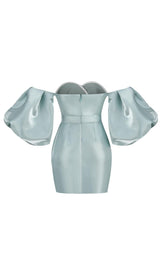 STRAPLESS LANTERN SLEEVE MINI DRESS Dresses styleofcb