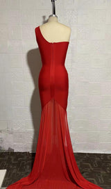 ONE SHOULDER MAXI DRESS IN RED Dresses styleofcb
