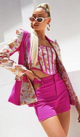 JACQUARD SUIT IN PINK Dresses styleofcb