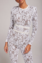 White Dark Nude Jumpsuit Jumpsuits styleofcb