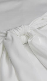 SQUARE NECK BODYCON MINI DRESS IN WHITE Dresses styleofcb