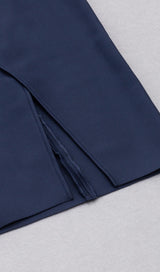 SPLIT MIDI DRESS IN BLUE Dresses styleofcb