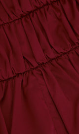 BANDAGE RUCHED MAXI DRESS IN RED Dresses styleofcb