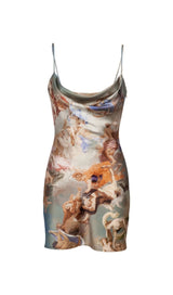 SPAGHETTI PRINTED MINI DRESS Dresses styleofcb