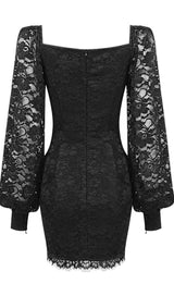 BUD SILK MINI DRESS IN BLACK styleofcb