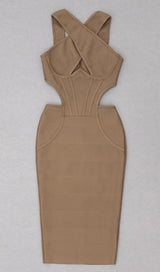 CUT OUT BODYCON MIDI DRESS Dresses styleofcb