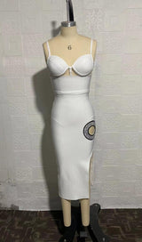 BANDAGE MAXI DRESS IN WHITE Dresses styleofcb