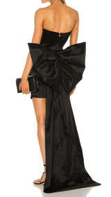 DETACHABLE BOWKNOT MINI DRESS IN BLACK Dresses styleofcb