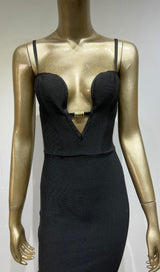 STRAP BACKLESS MINI DRESS IN BLACK Dresses styleofcb