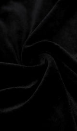 BURGUNDY SQUARE-NECK LACE STITCHED BAG BUTTOCK VELVET MAXI DRESS styleofcb