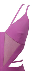 BANDAGE CUT OUT JUMPSUIT IN PINK Clothing styleofcb