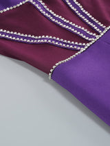 MESH CORSET MINI DRESS IN PURPLE styleofcb