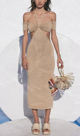HALTER CUT OUT MIDI DRESS Dresses styleofcb