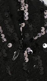 ONE SHOULDER SEQUIN MINI DRESS IN BLACK Dresses styleofcb