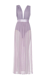 GAUZE BANDAGE MINI DRESS IN PURPLE Dresses styleofcb