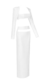 WHITE TWO PIECES BANDAGE SET styleofcb