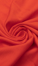 OFF SHOULDER LONG SLEEVE IRREGULAR IN ORANGE styleofcb