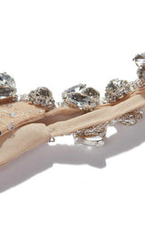 SEQUIN BUTTERFLY EMBELLISHED CRYSTAL MIDI DRESS styleofcb