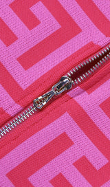 LONG SLEEVE MINI DRESS IN PINK Dresses styleofcb