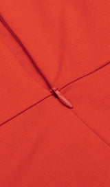 OFF SHOULDER LONG SLEEVE IRREGULAR IN ORANGE styleofcb