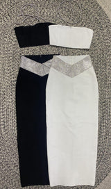 BANDAGE CORSET TWO PIECE SET Clothing styleofcb