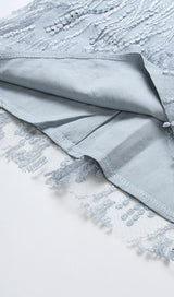 SHINY FRINGED BANDAGE MINI DRESS Dresses styleofcb