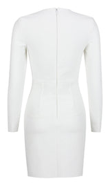BODYCON SPLIT DRESS IN WHITE Dresses styleofcb