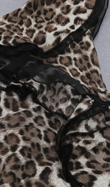 LEOPARD STRAPLESS MINI DRESS DRESSES styleofcb