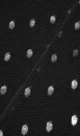 LACE PATCHWORK SEXY DRESS IN BLACK styleofcb