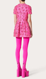 JACQUARD FLORAL MINI DRESS Dresses styleofcb