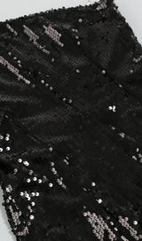 ONE SHOULDER SEQUIN MINI DRESS IN BLACK Dresses styleofcb