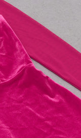 LONG SLEEVED SHEATH DRESS IN ROSE RED DRESSES styleofcb