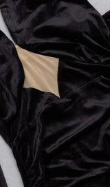 OFF SHOULDER PLEATED DRESS IN BLACK DREESES styleofcb