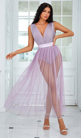 GAUZE BANDAGE MINI DRESS IN PURPLE Dresses styleofcb