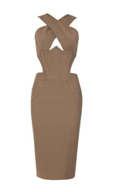 CUT OUT BODYCON MIDI DRESS Dresses styleofcb