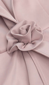 APPLIQUÉD BANDAGE MIDII DRESS IN PALE PINK DRESS STYLE OF CB