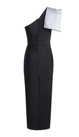 ASYMMETRIC DIAMOND HIGH-LOW DRESS IN BLACK DRESS STYLE OF CB