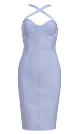 BANDAGE MIDI DRESS IN BLUE Dresses styleofcb