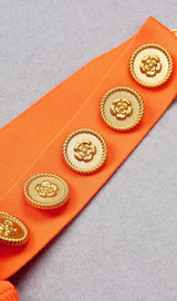 BANDAGE MINI DRESS IN ORANGE Dresses styleofcb