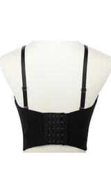 BLACK EMBELLISHED CORSET Shirts & Tops styleofcb