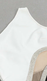 BODYCON PATCHWORK MIDI DRESS DRESS STYLE OF CB