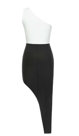 BODYCON PATCHWORK MIDI DRESS DRESS STYLE OF CB