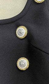 BUCKLE BANDAGE MAXI DRESS IN BLACK DRESS STYLE OF CB