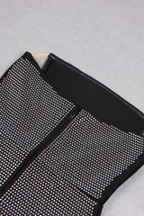 BANDEAU MESH BEADED MINI DRESS Sequins Dress styleofcb