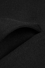 BLACK HALTER BANDAGE CORSETED DRESS WITH CRYSTAL CHAINMAIL Sequins Dress styleofcb