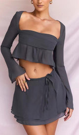 CHIFFON SUIT IN GREY Suits styleofcb