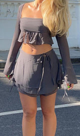 CHIFFON SUIT IN GREY Suits styleofcb